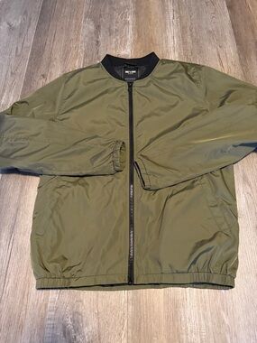 ONLY & SONS Olive Green uninsulated Bomber Jacket